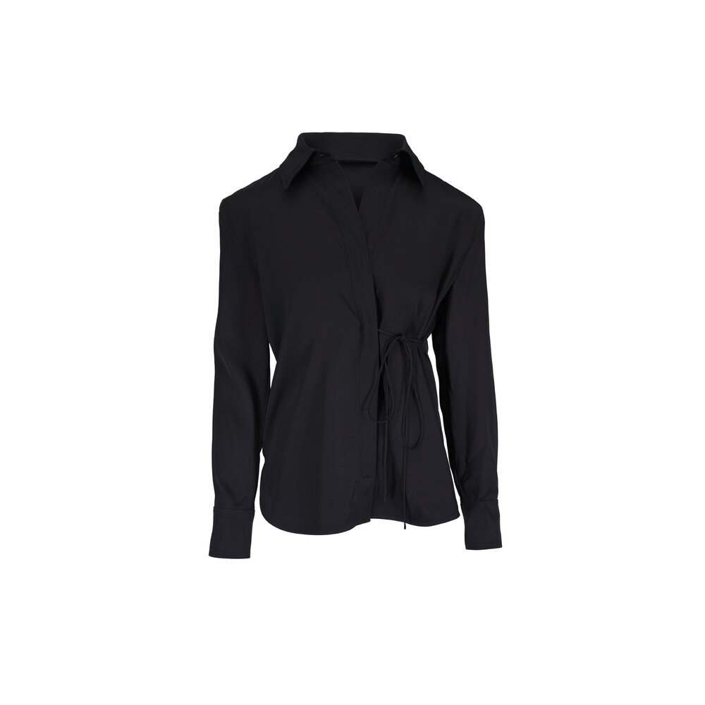 Jil Sander - Black Blouse | Mitchell Stores