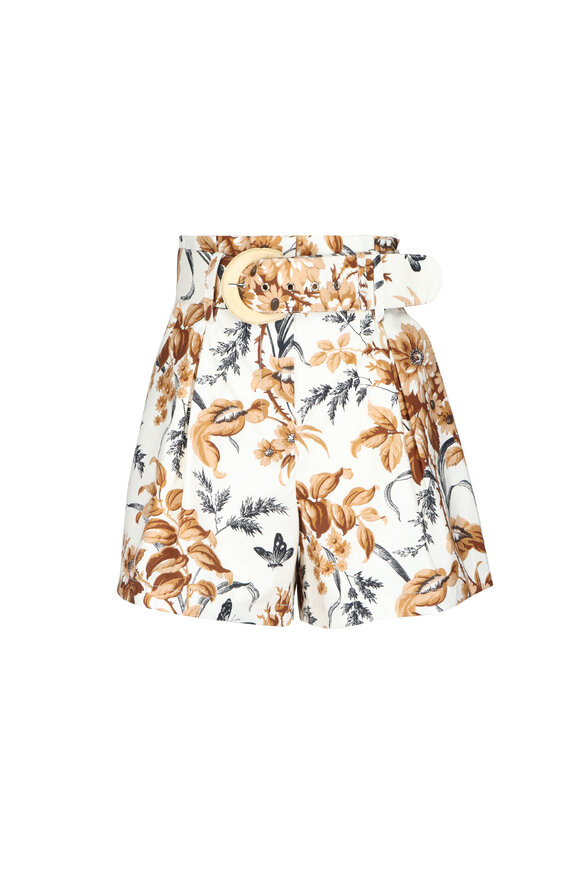 Cara Cara Windsor Egret Linen Palmer Shorts