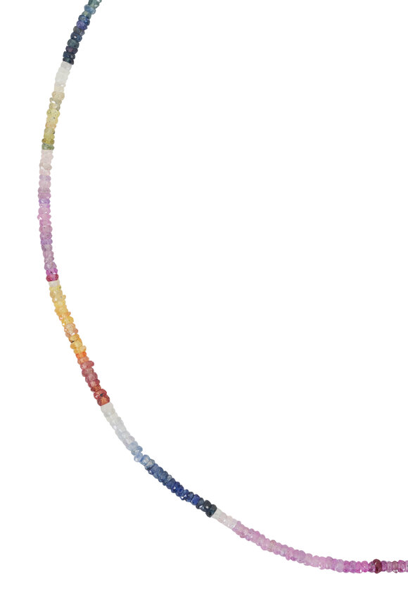 Cristina V. - Ombre Sapphire Rondelle 19" Necklace