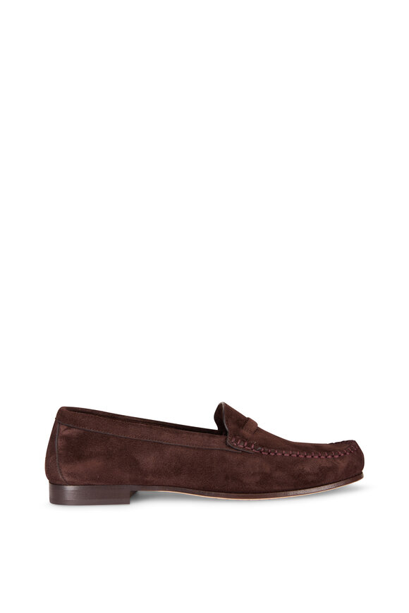 Malone Souliers Knights Bridge Brown Suede Loafer - view 2