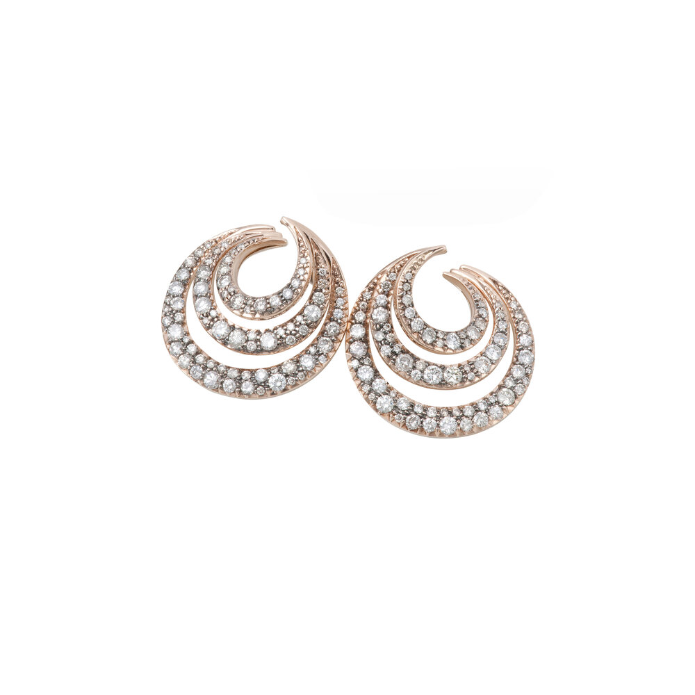 H. Stern - Iris Red Gold Diamond Earrings