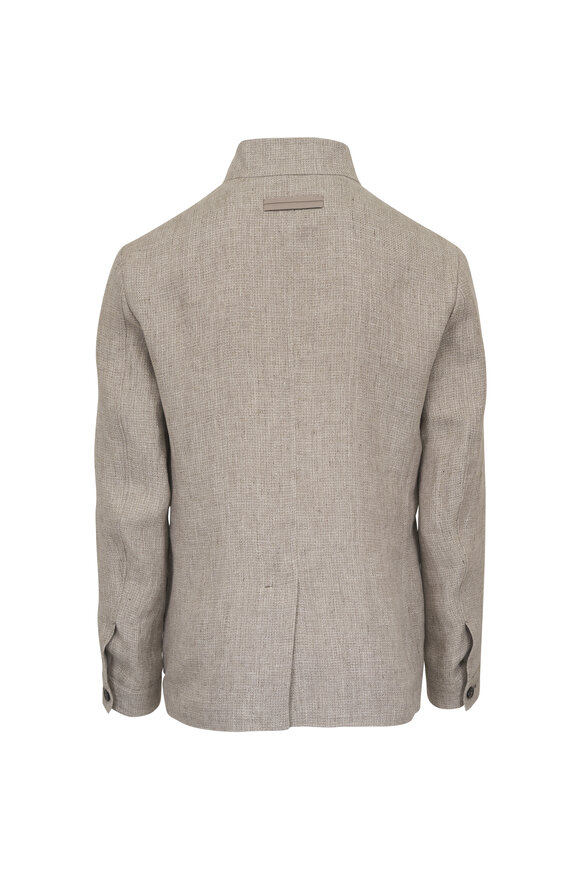 Zegna Il Conte Ivory Osai Cashmere Jacket - view 3