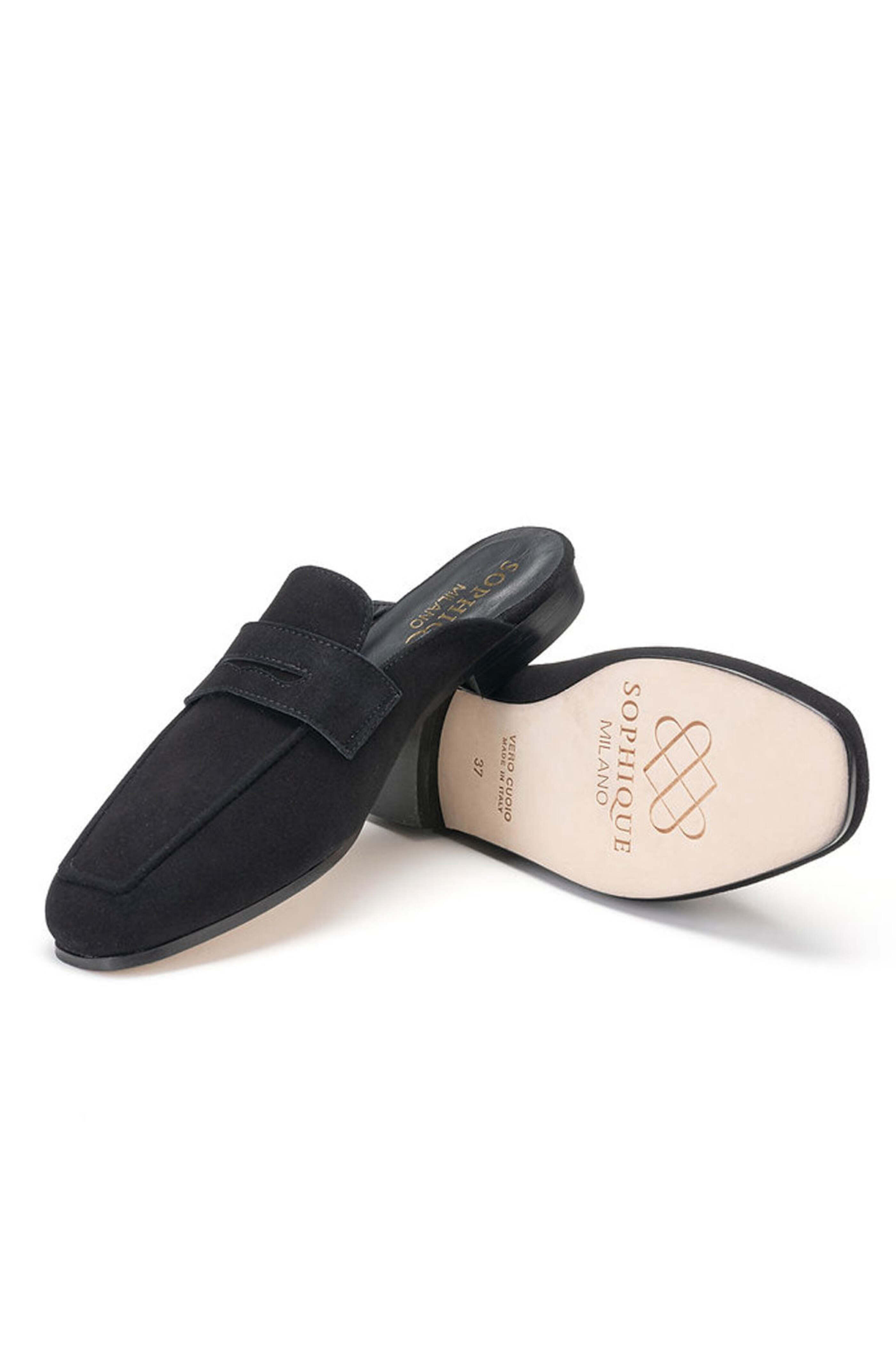Sophique Milano - Riviera Mule Loafers in Black