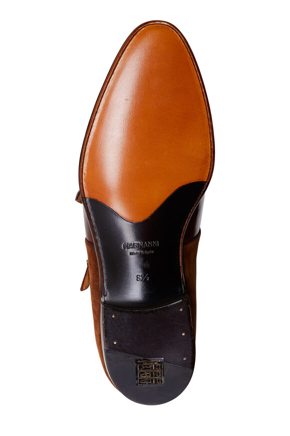Magnanni - Orville Cognac Leather & Suede Double Monk Shoe