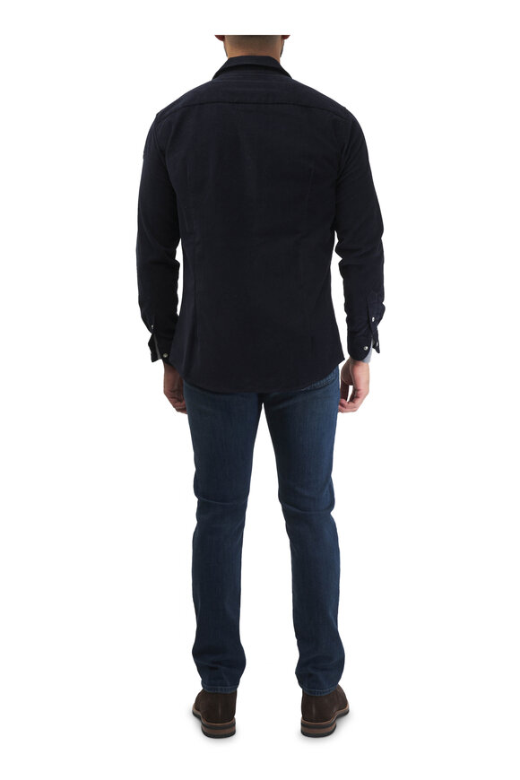 Moncler - Night Blue Corduroy Sport Shirt