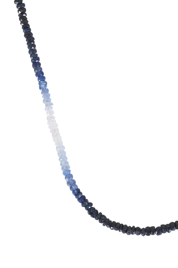 Cristina V. Blue Sapphire Rondelle Necklace - view 2
