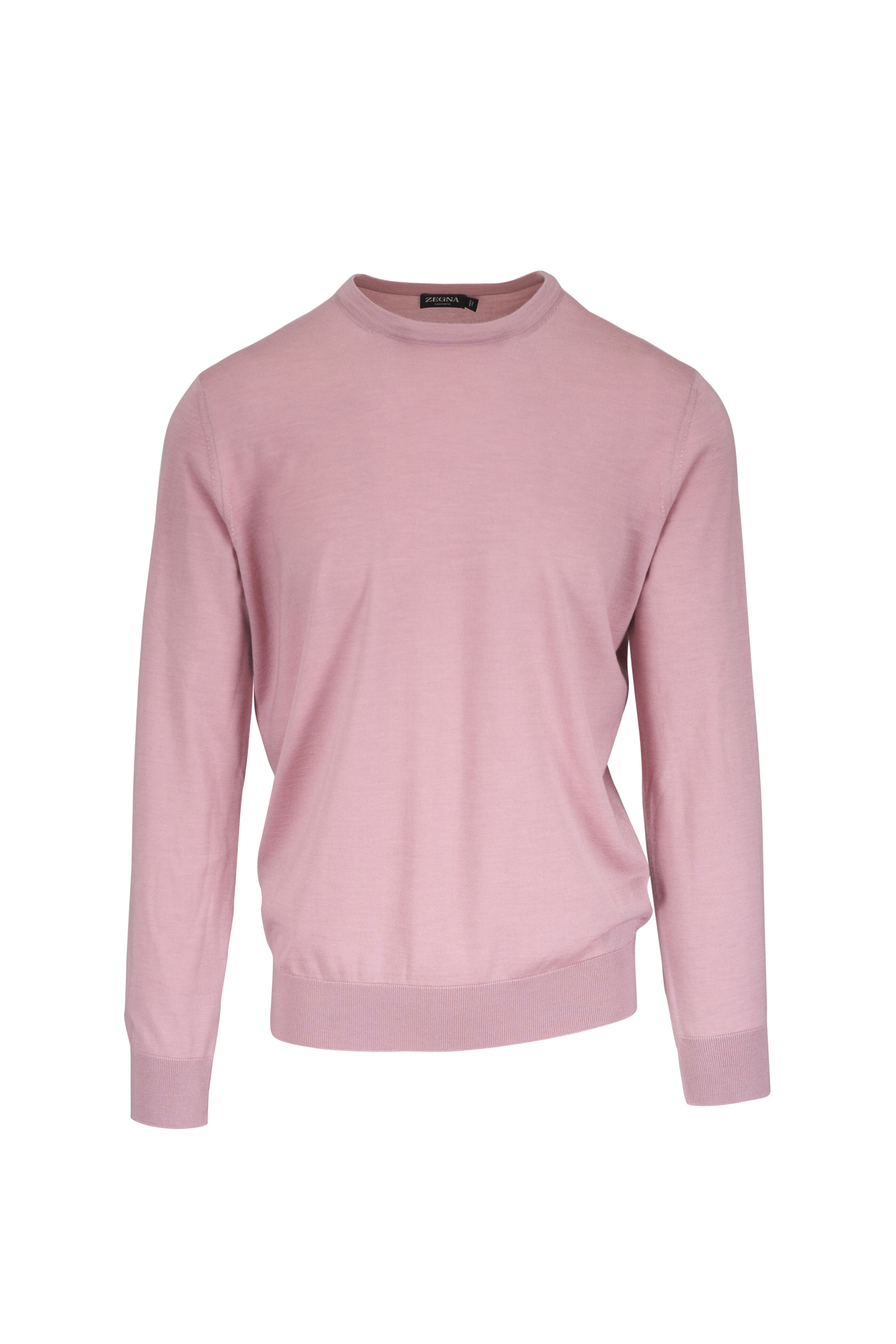 Zegna - Pink Casheta Crewneck Sweater