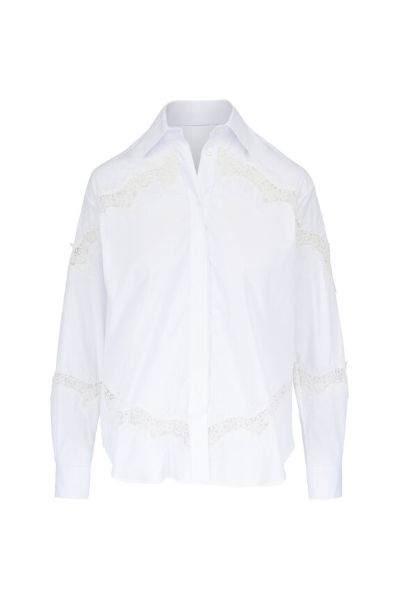 Le Sarte Pettegole White Lace Blouse - view 1
