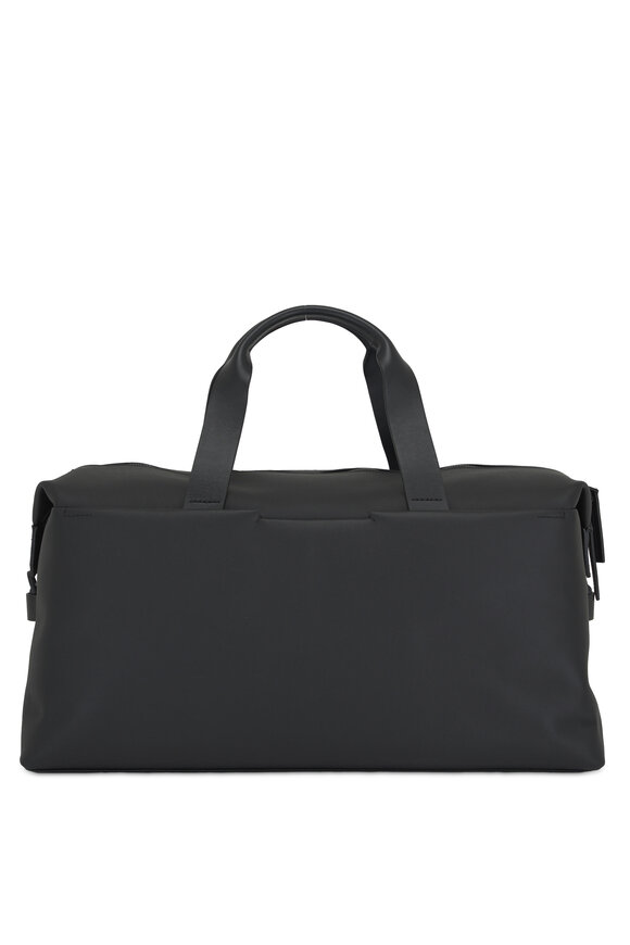 Troubadour - Black Leather Weekender Bag 