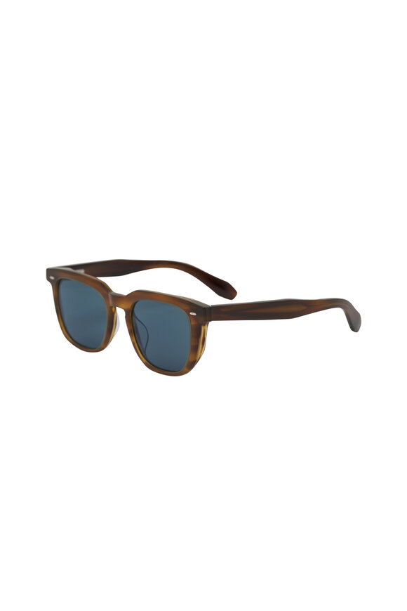Oliver Peoples N. 06 Sun Sycamore & Regal Blue Sunglasses - view 4