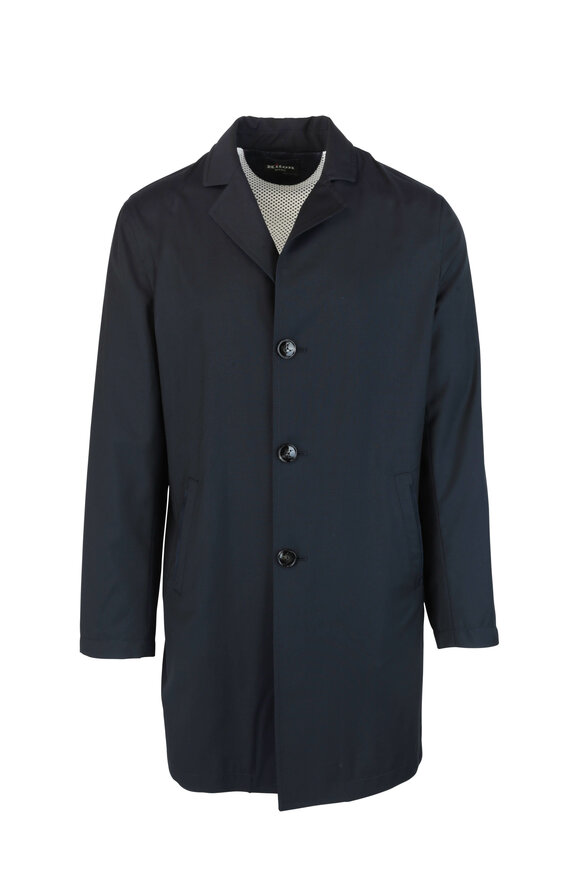 Kiton - Navy Blue Wool Coat 
