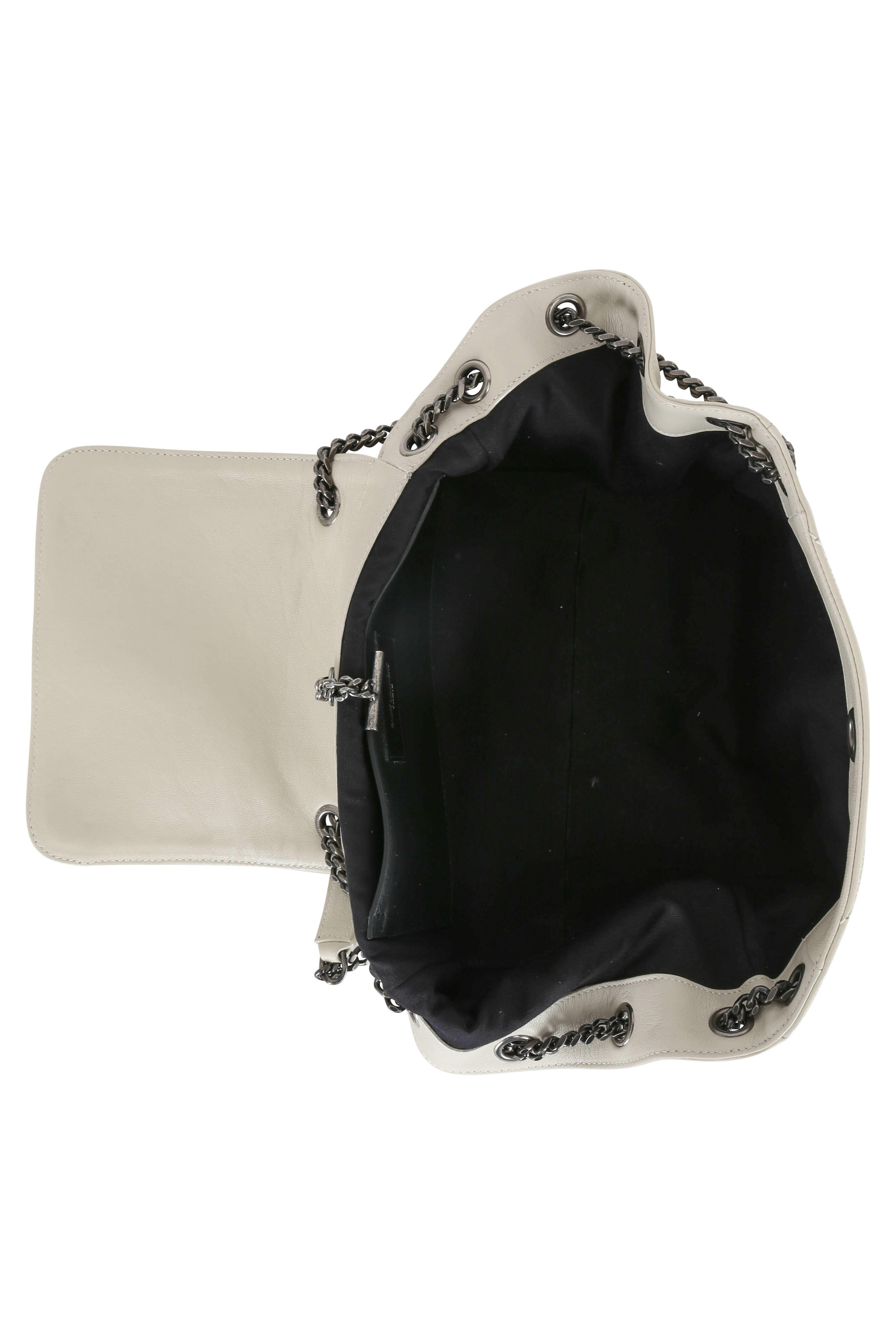 Yves Saint Laurent Lambskin Monogram Nolita Bag dark smog nwt
