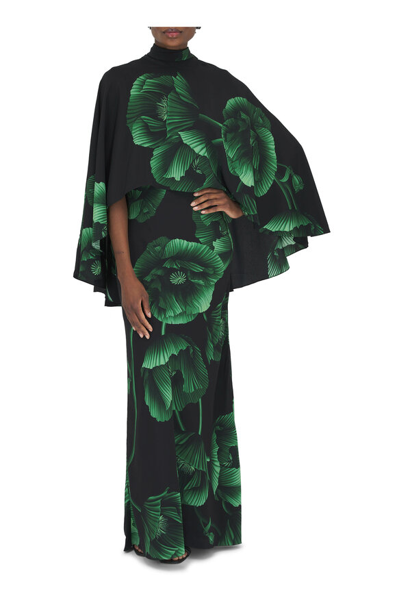 Johanna Ortiz - Simple Opulence Green Floral Maxi Dress