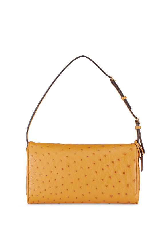 Valentino Garavani Small Devain Light Brown Leather Shoulder Bag - view 2