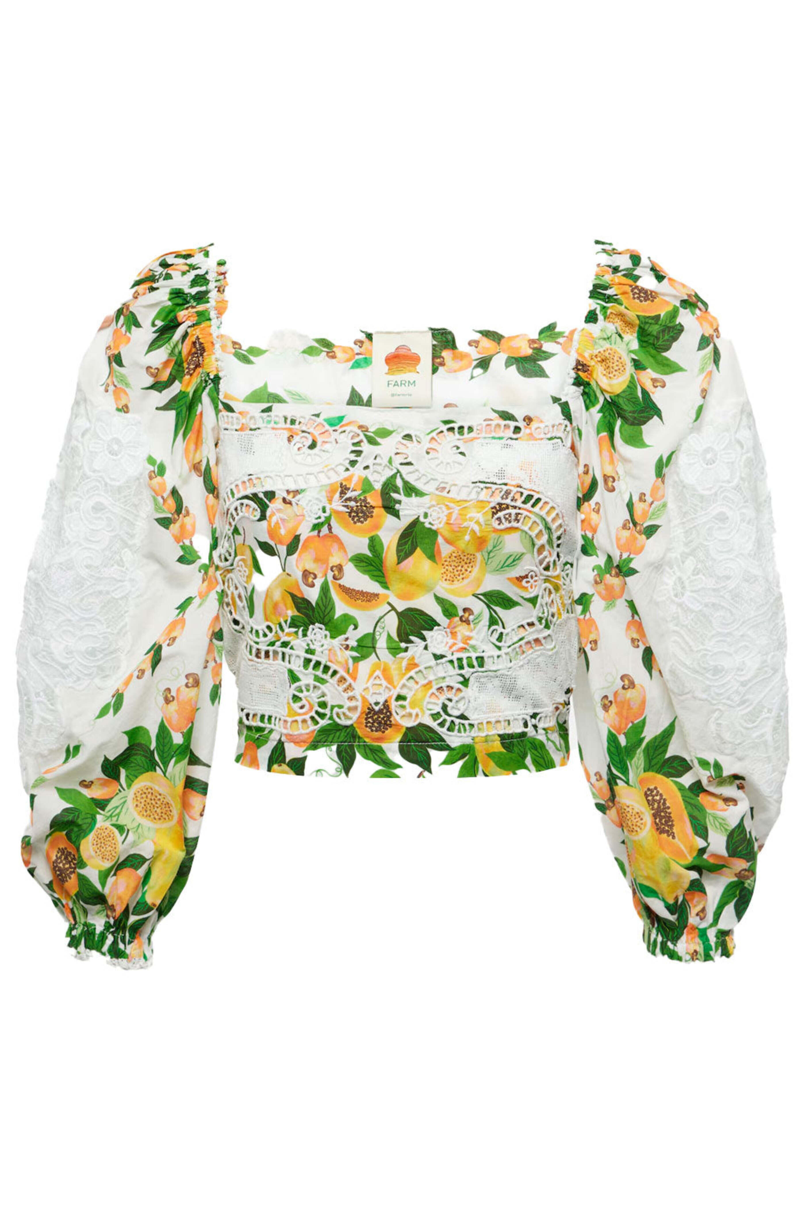 Farm Rio - Off White Papaya Salad Blouse