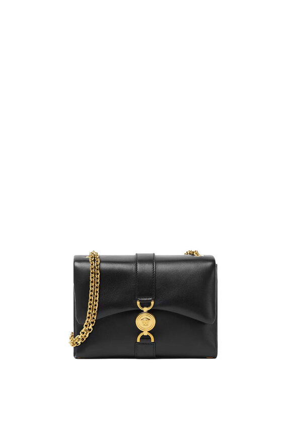 Tom Ford - Laminated Calf Shoulder Bag in Black and Gold