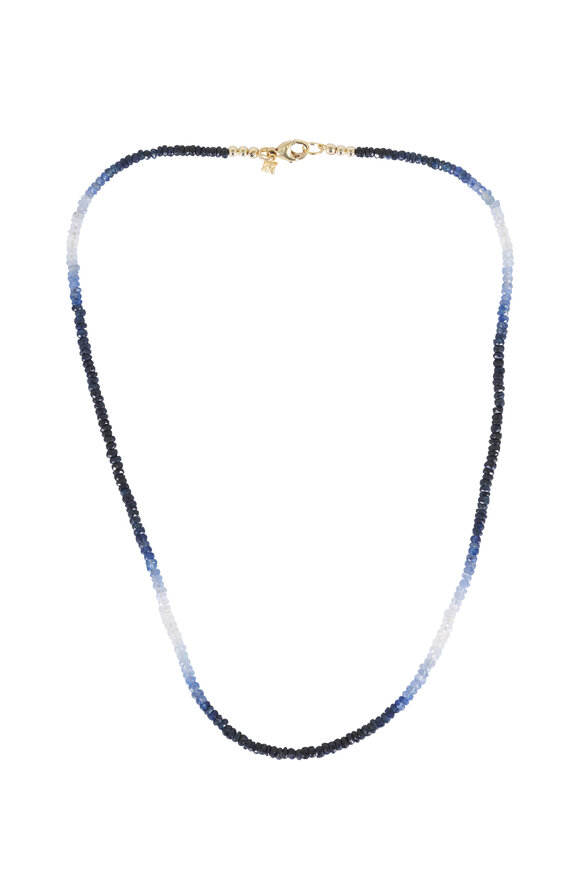 Cristina V. Blue Sapphire Rondelle Necklace - view 1