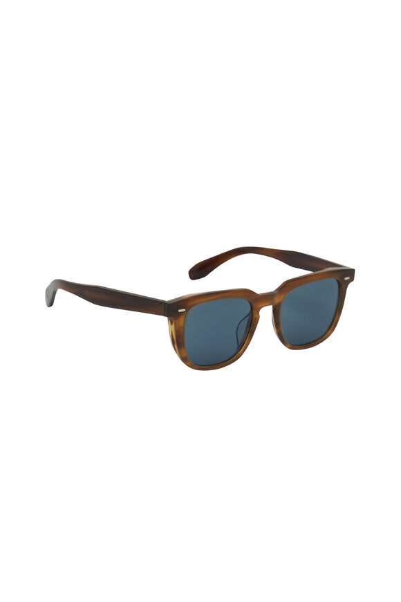 Oliver Peoples N. 06 Sun Sycamore & Regal Blue Sunglasses - view 1