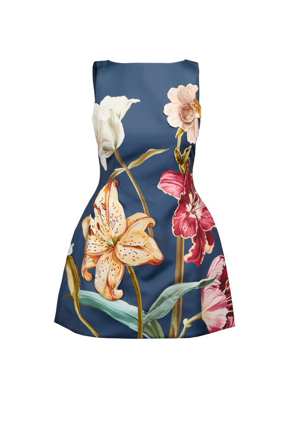 Leo Lin Ali Embroidered Lily Mini Dress - view 1