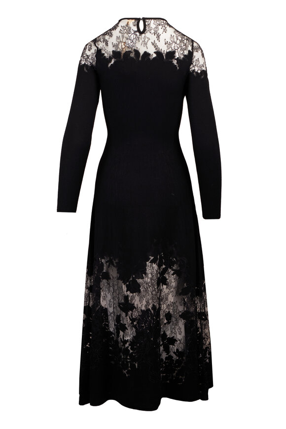 Ulla Johnson Clemence Black Long Sleeve Lace Dress - view 2