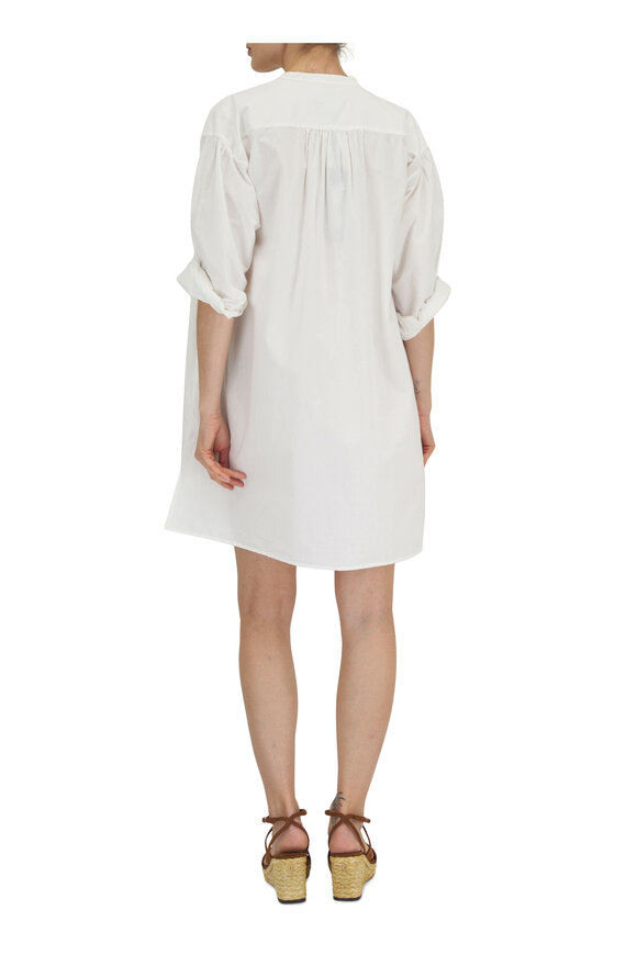 Nili Lotan - Najam Ivory Cotton Short Dress