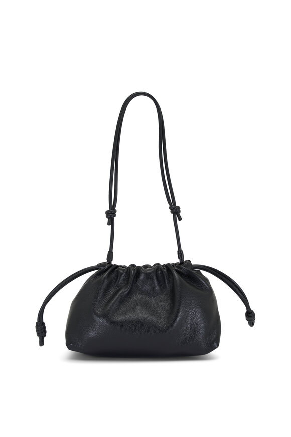 Loewe - Flamenco Black Deerskin Leather Bag