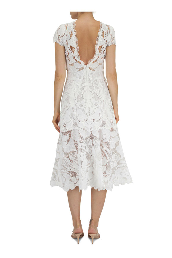 Jonathan Simkhai - Laura Signature Lace Applique Midi Dress 