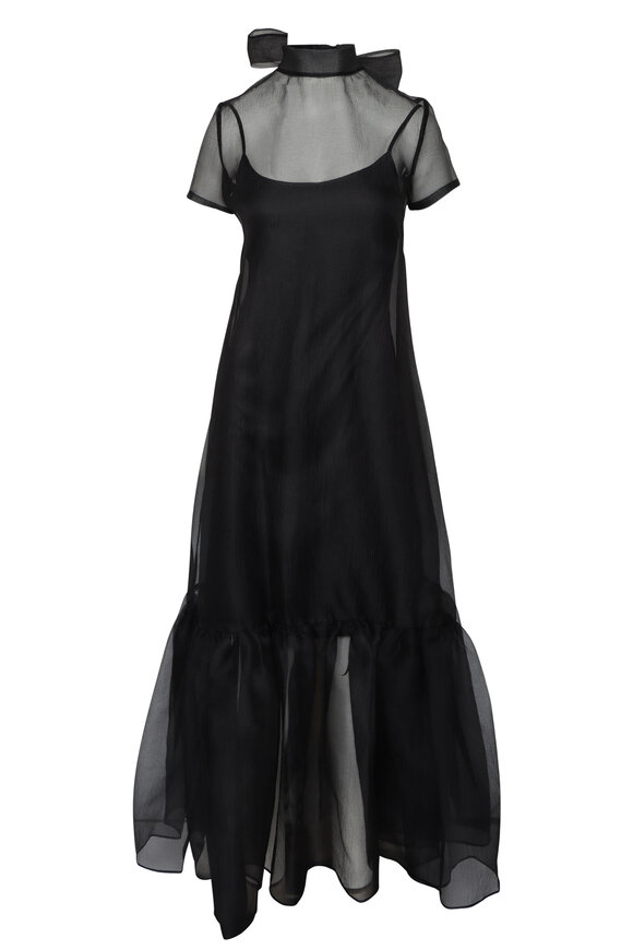 Staud Calluna Black Dress