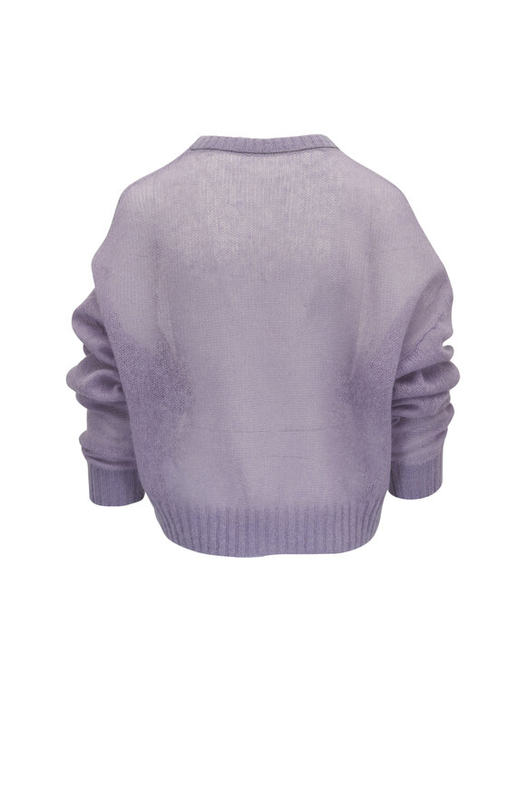 Brunello Cucinelli - Lilac Sheer Knit Sweater