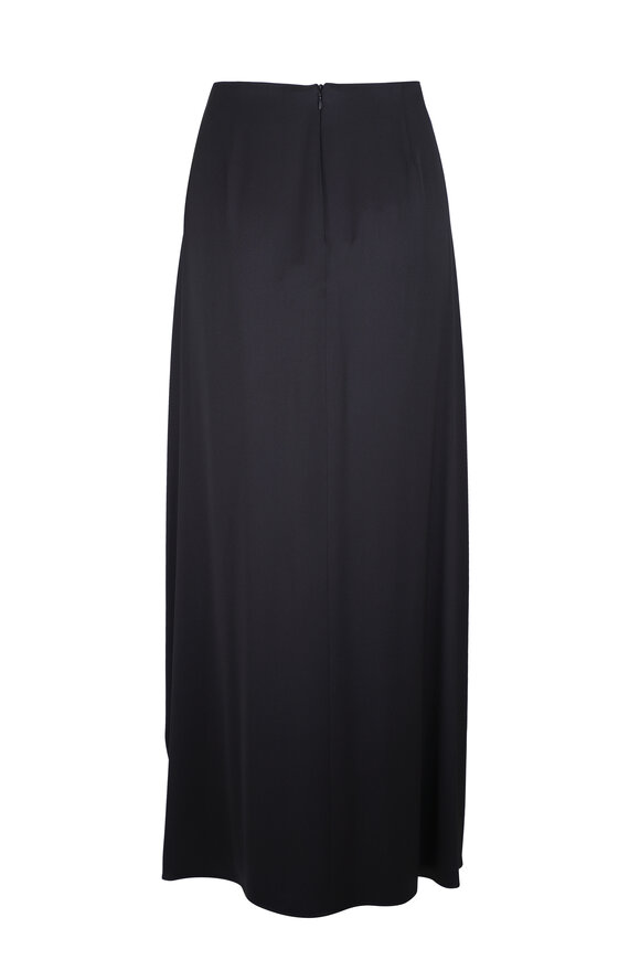 Giorgio Armani - Double Silk Black Satin Skirt