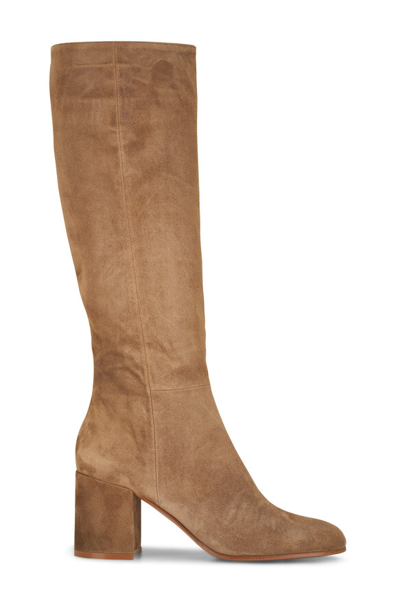 Gianvito Rossi - Joelle Tan Suede Tall Boot, 45mm