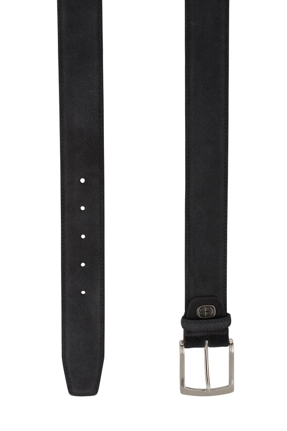 G Brown - Wyatt Gray Suede Belt | Mitchell Stores