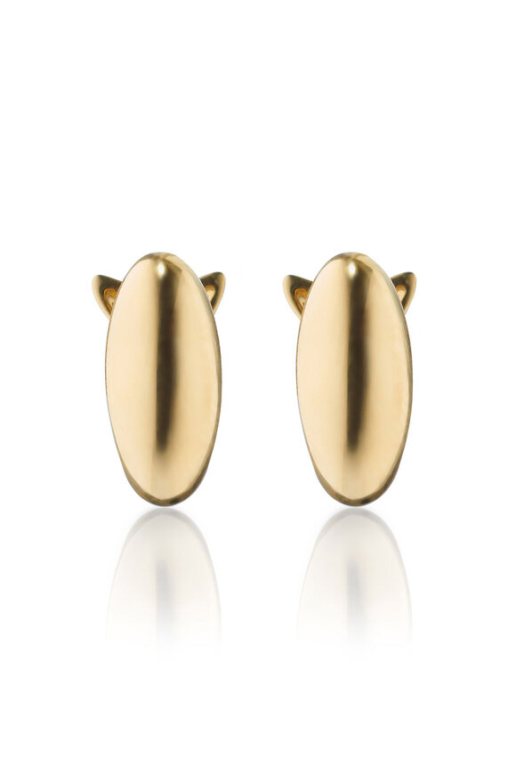 Monica Rich Kosann - Perseverance 18K Gold Huggie Earrings  