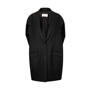 【新品•タグ付き】LANVIN NOIR black formal jacket Lanvin - Black Sleeveless Cocoon Jacket | Mitchell Stores
