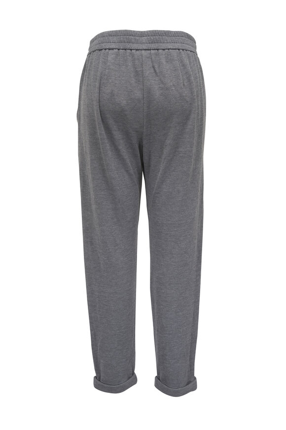 Brunello Cucinelli Gray Felpa Sweatpant - view 2