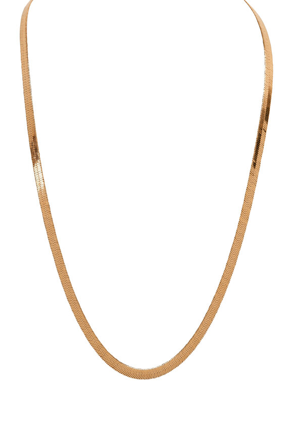 Cristina V. - Medium 18" Herringbone Chain Necklace