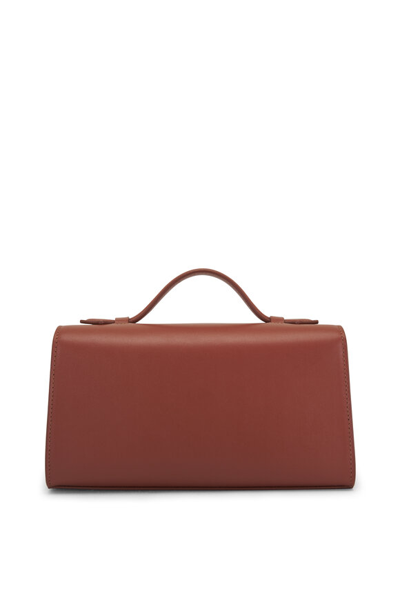 Savette - Symmetry Pochette Brown Top Handle Leather Bag