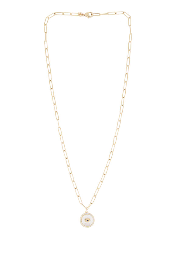 Cristina V. Circle Evil Eye Necklace