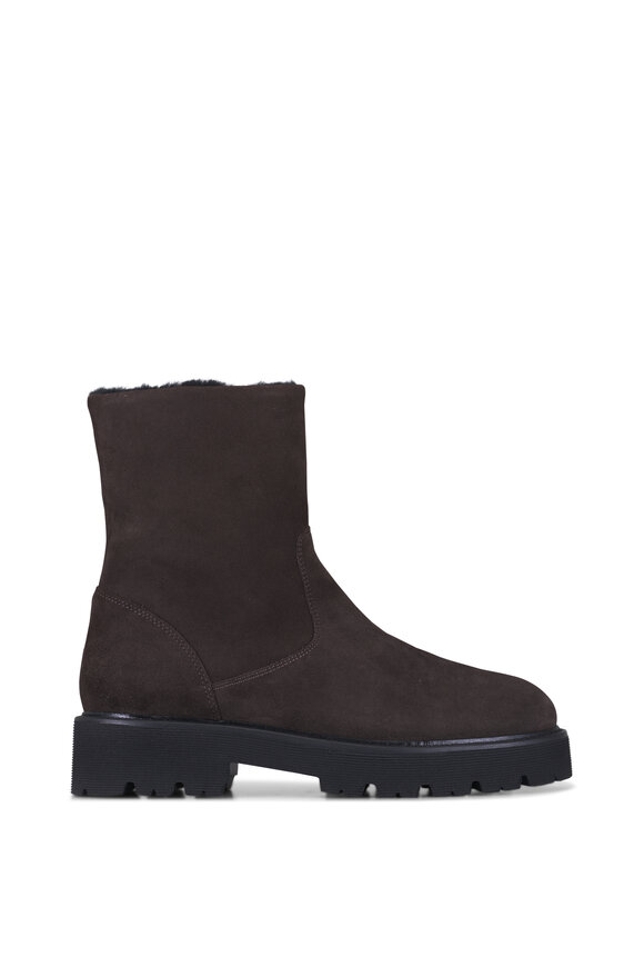 Aquatalia Eloise Espresso Suede Boot - view 2