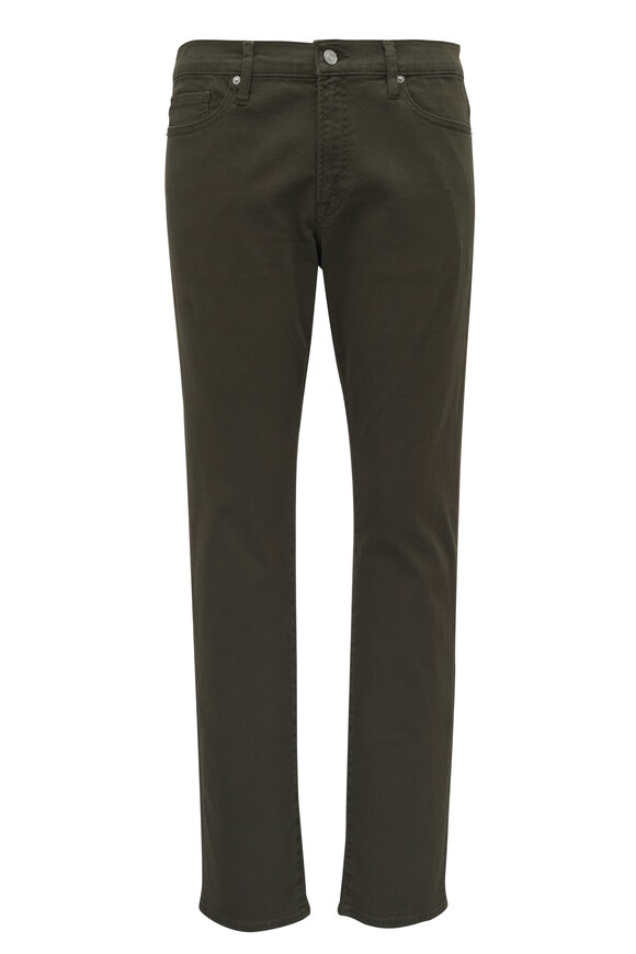 Frame L' Homme Moss Green Stretch Cotton Jean