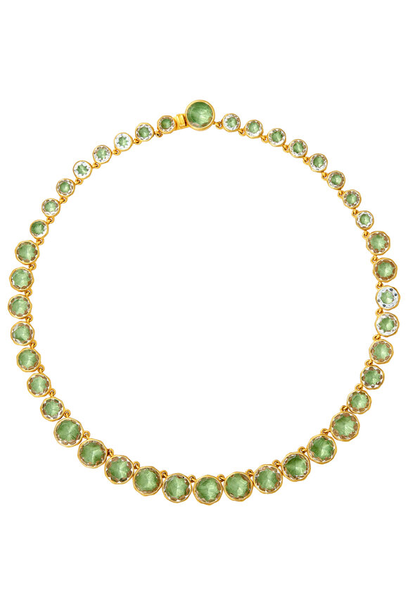 Larkspur & Hawk 18k Yellow Gold Catherine Lemongrass Round Rivière