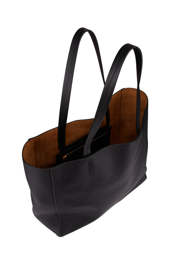 Nili Lotan Medium Keith Soft Black Leahter Tote - view 4