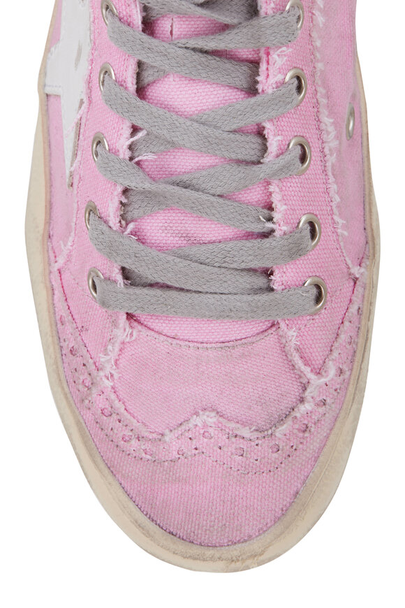 Golden Goose - Midstar Baby Pink & White Star Sneaker