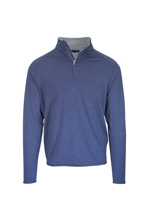 Peter Millar Stealth Performance Steel Quarter-Zip - view 1