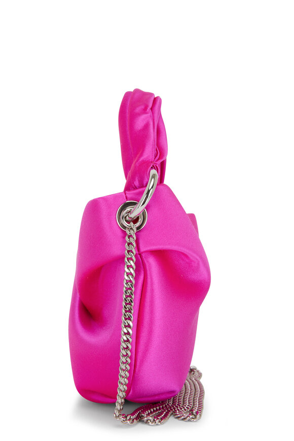 Jimmy Choo - Bonny Fuchsia Satin Evening Bag