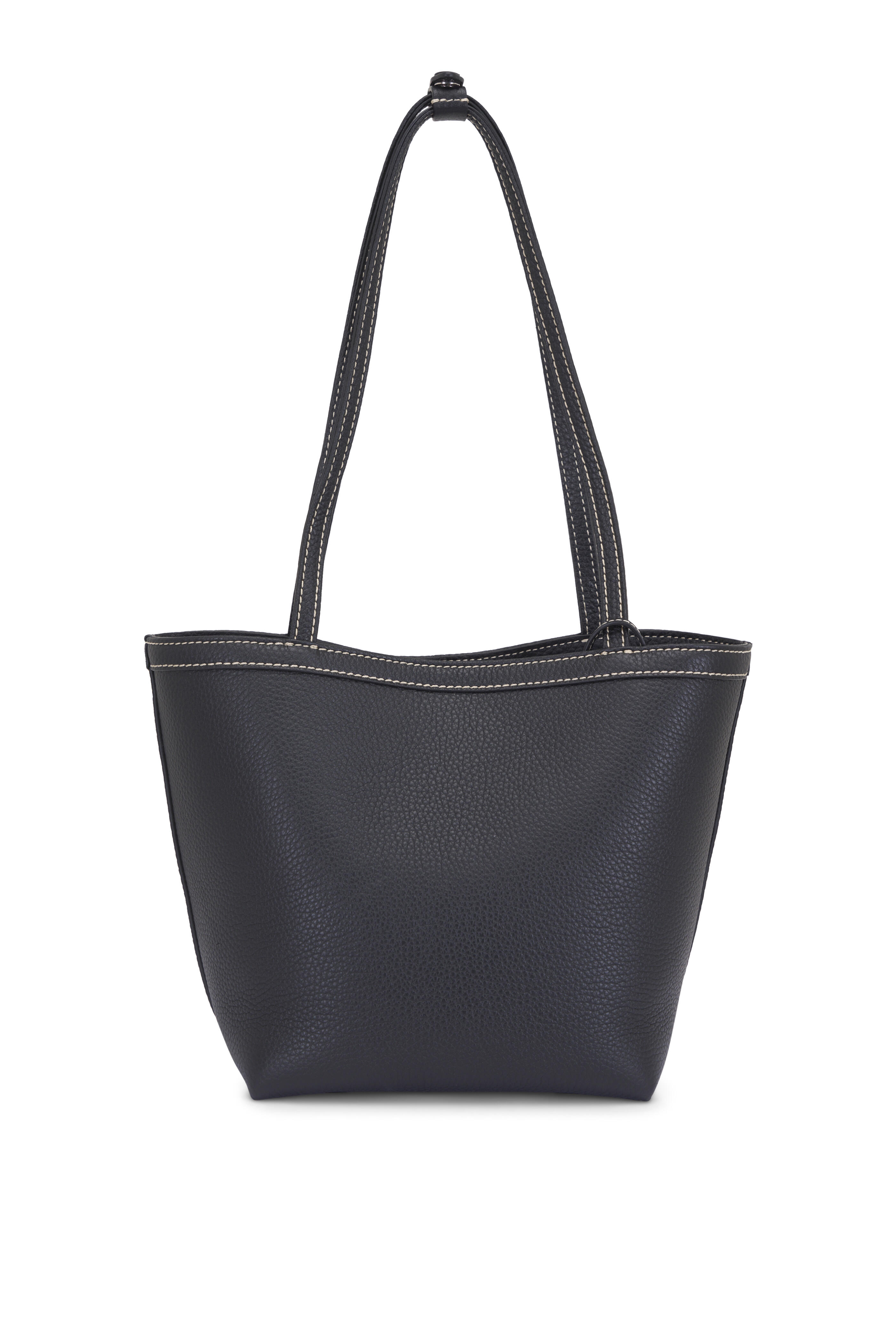 The Row - Medium Park Black & Ecru Stitch Tote