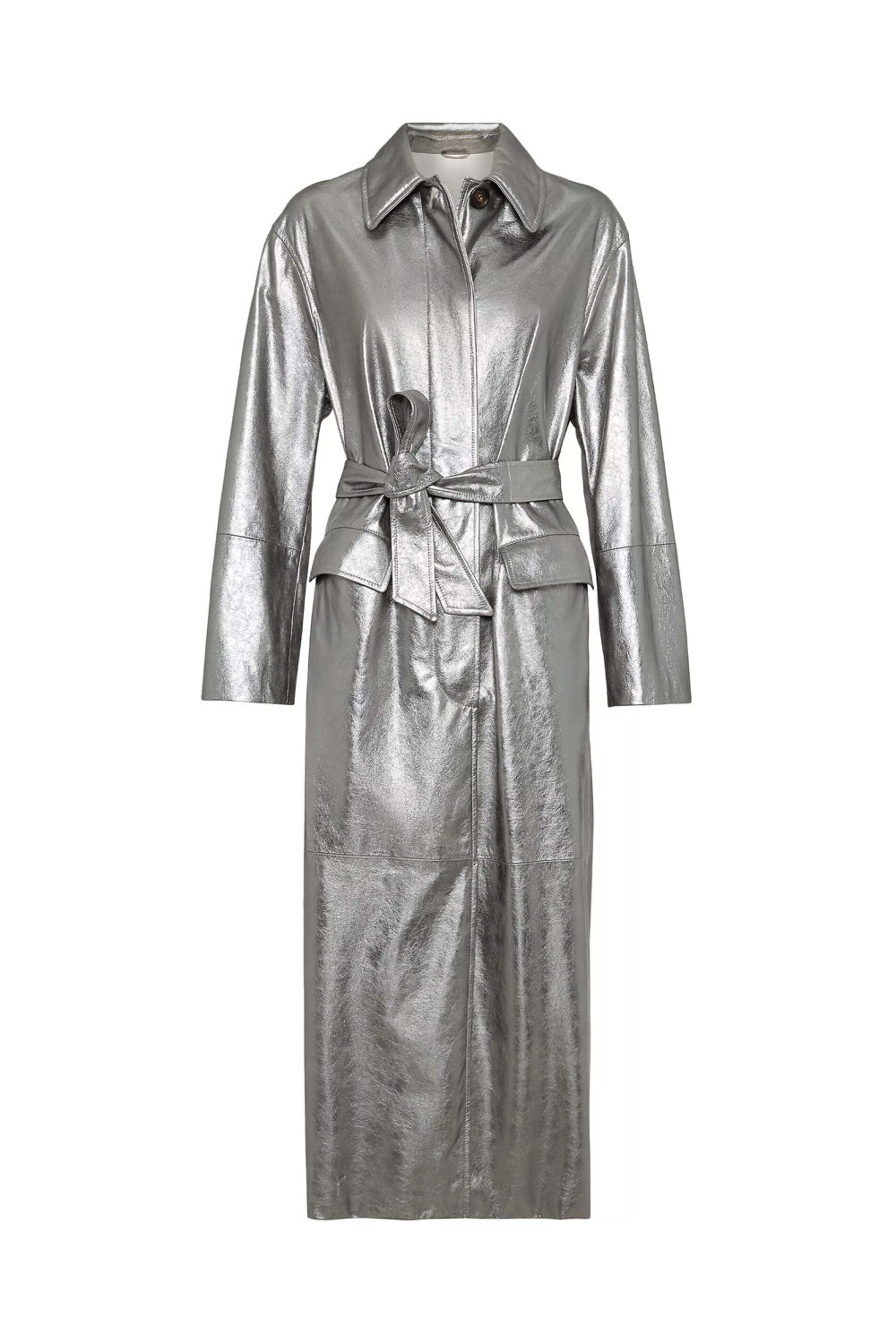 トレンチコート BRUNELLO CUCINELLI TRENCH COAT WITH JEWEL DETAIL Trench coat with monili for Woman in Beige | Brunello Cucinelli
