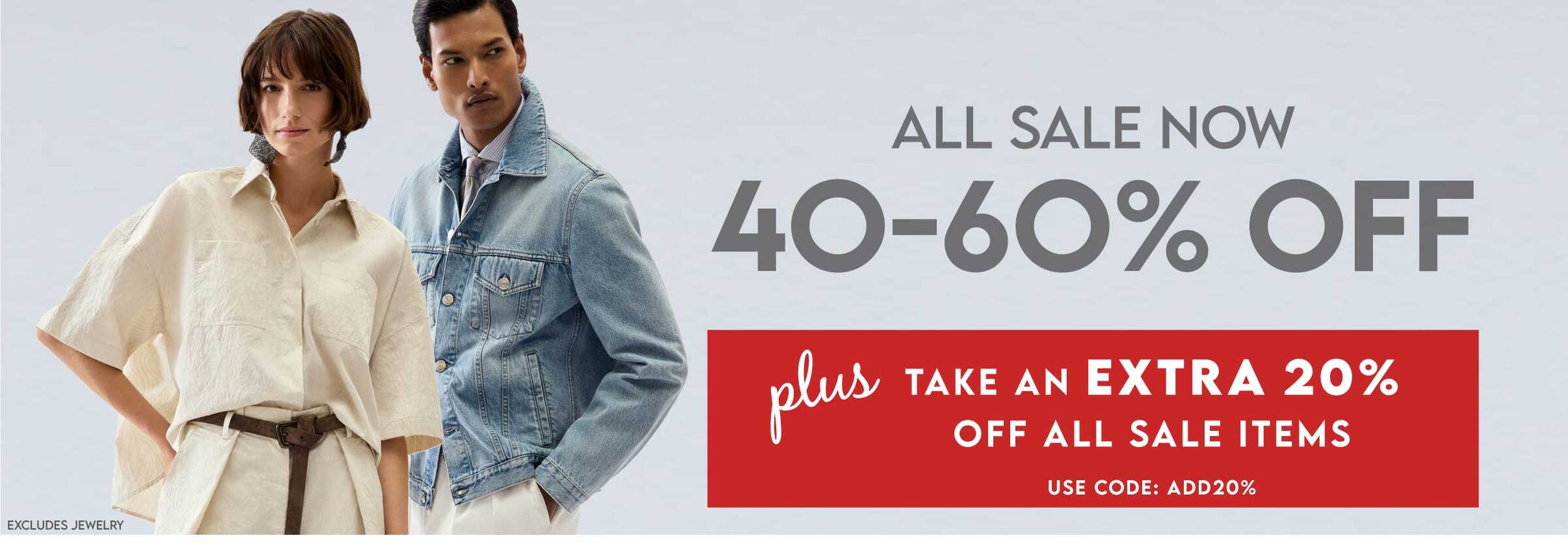 sale is 40-60 % Off 