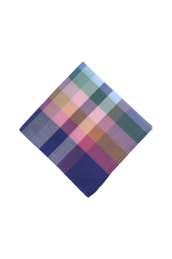 Simonnot-Godard Multicolor Cotton Pocket Square 