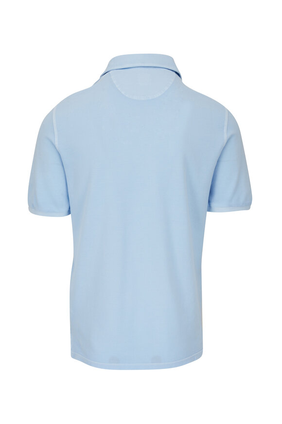 Fedeli - Light Blue Frosted Piqué Polo